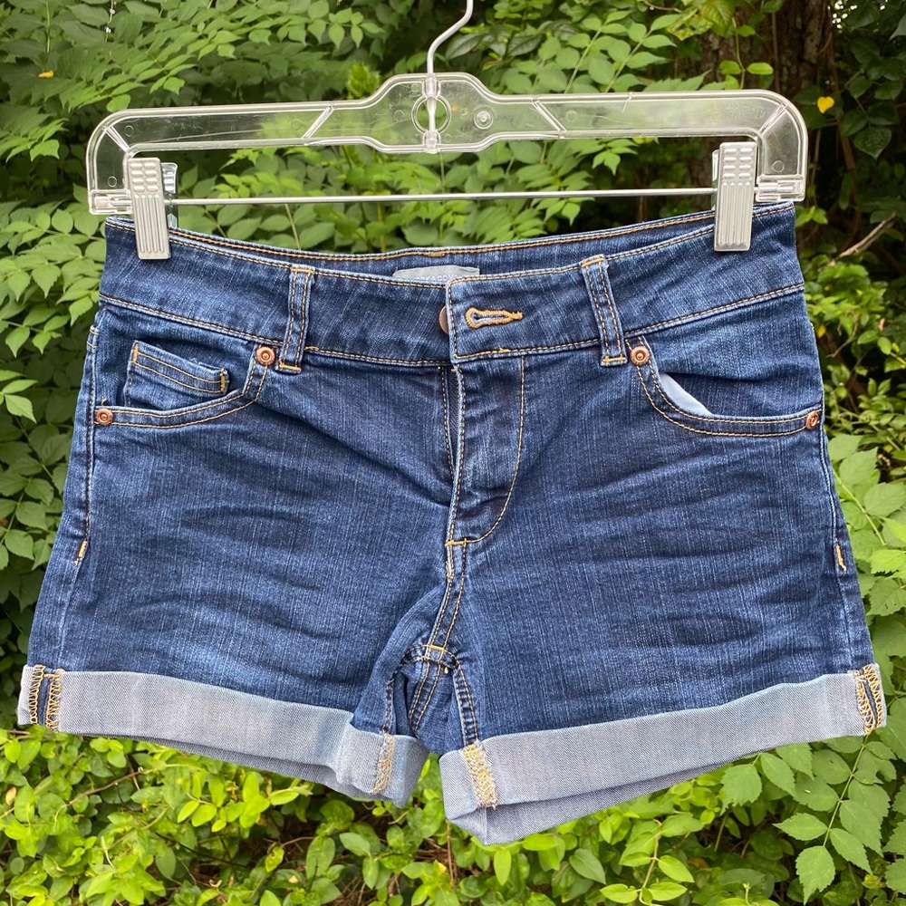 New York & Company Dark Denim Shorts